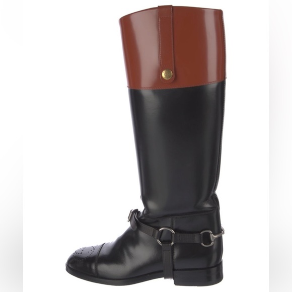 Gucci Leather Riding Boots - Picture 1 of 5